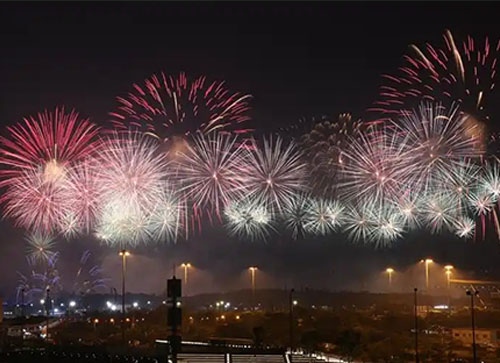 梨树县焰火晚会